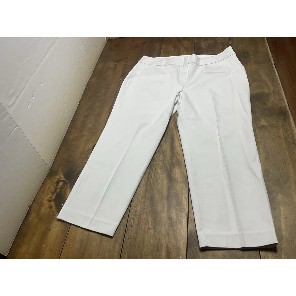 Spanx On-the-Go Slim Straight Ankle Pant 20372Q White Size 1X